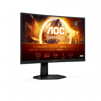 Aoc 27" C27G4ZXE 0,3ms 280Hz HDMI,DisplayPort Adaptive-Sync Fast Va Curved Full HD Gaming Monitör