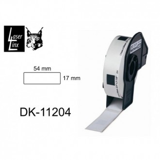 PRINTPEN BROTHER P Touch DK Serisi DK11204  400 Adet Rulo 17mm 54mm Muadil