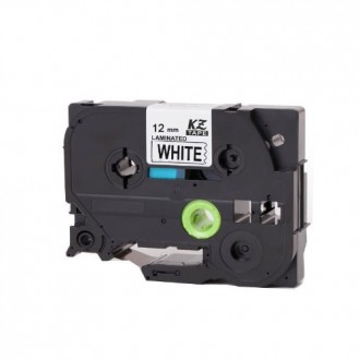 BROTHER P Touch TZ tape HGE231 Beyaz Etikete Siyah 12mmx8M Printpen Muadil