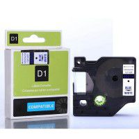 DYMO D1 Serisi Beyaz Etikete Mavi 45014 12mmx7M  