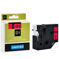 DYMO D1 Serisi Kirmizi Etikete Siyah 53717 24mmx7M 