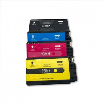 Hp 938e 4S6Y1PE Officejet Pro 9110 9117 9120 Sarı Muadil Kartuş