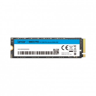 Lexar LNM610 PRO 1TB NVMe PCIe Gen3 x4 Okuma 3300MB – Yazma 2600MB M.2 SSD 