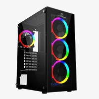 Lunatic Albatros 4 Rgb Fan Tamperli Camlı Oyuncu Kasası (PSU YOK)