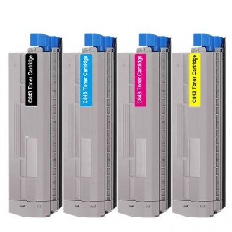 OKI C823DN C833DN C843DN MAVİ  MUADİL TONER